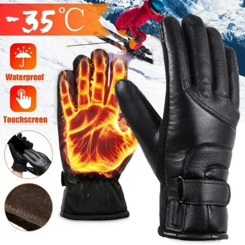 Heated Gloves Electric - Thermal Touch Screen Bike Gloves Guante