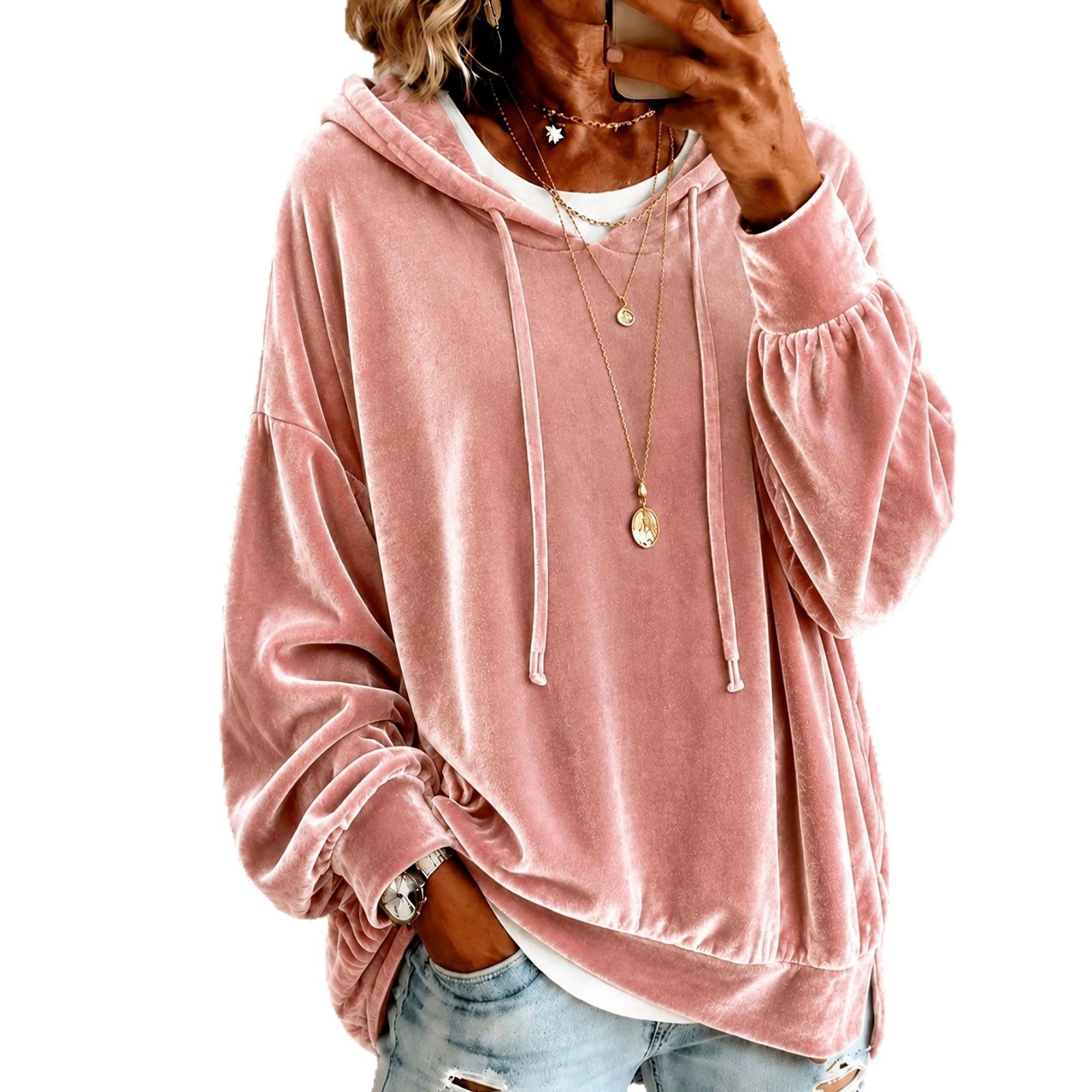 Women's Long Sleeve Fleece Hoo - Winter Clothing Drawing recension och pris