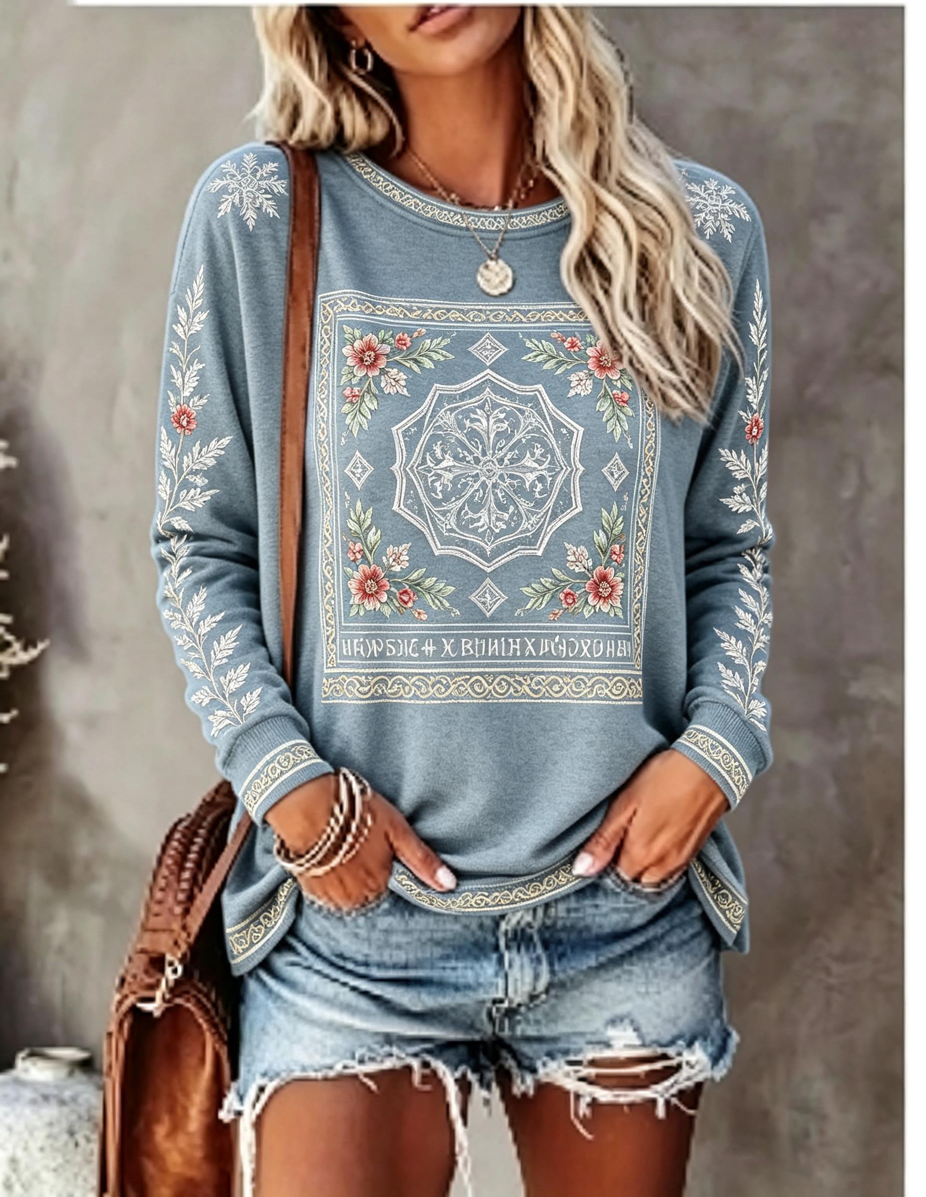 Women Crew Neck Long Sleeve T‑ - Winter Clothing For Women recension och pris
