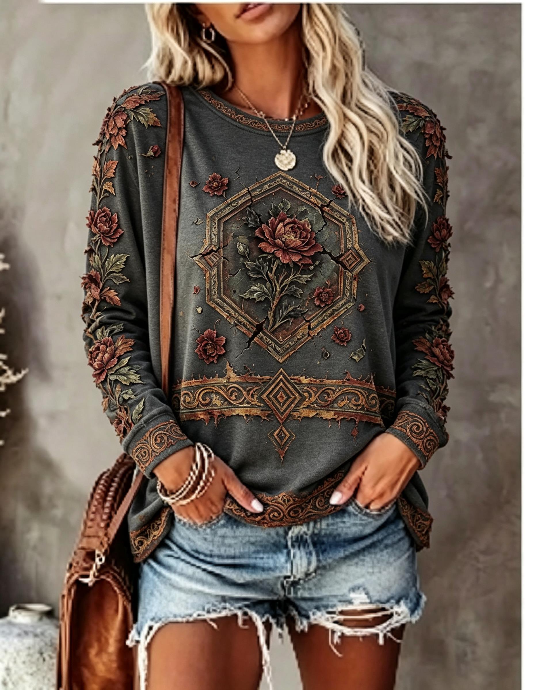 Women Crew Neck Long Sleeve T‑ - Winter Clothing For Women recension och pris