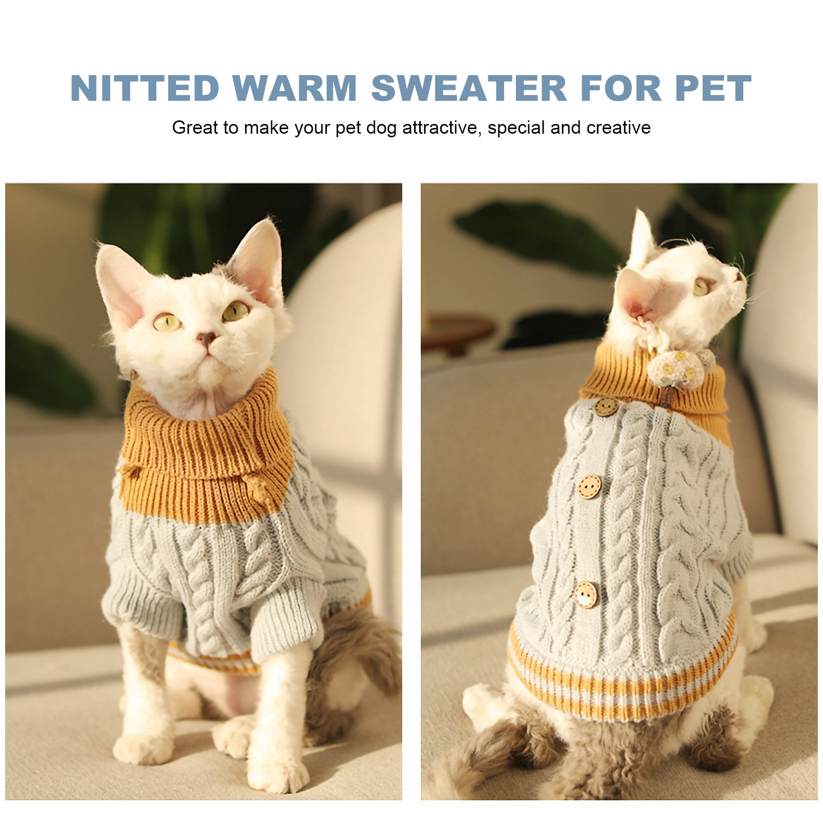 1Pcs Pet Sweater Winter Knitwe - Winter Clothing Gift Ideas recension och pris