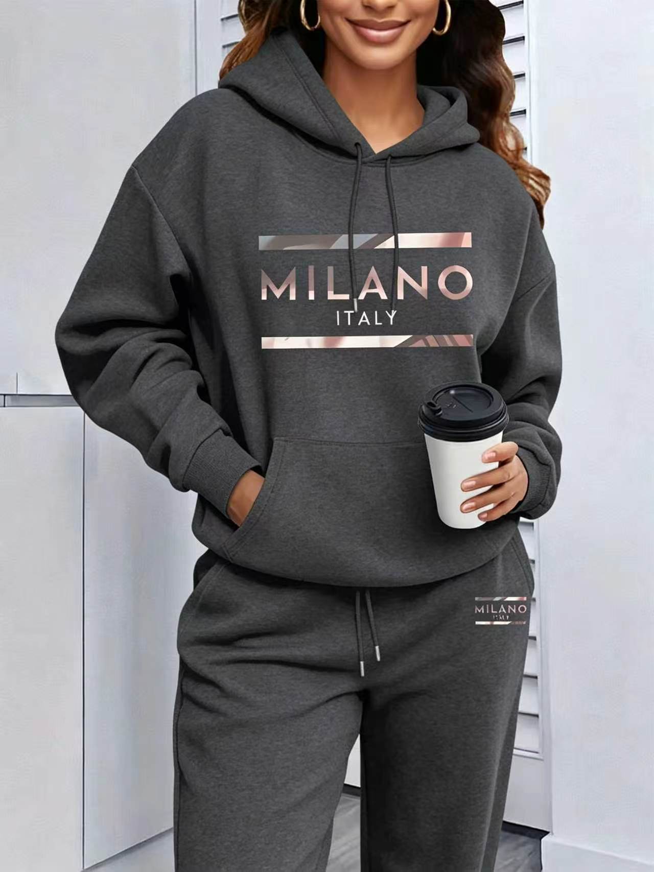 2026 Womens Print Hooded Sweat - Winter Clothing For Women recension och pris