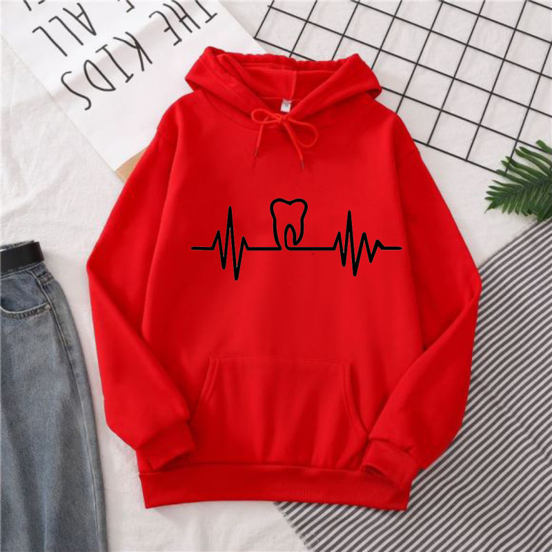 Heatbeat Hoodie Graphic Tooth  - Winter Clothing Drawing recension och pris
