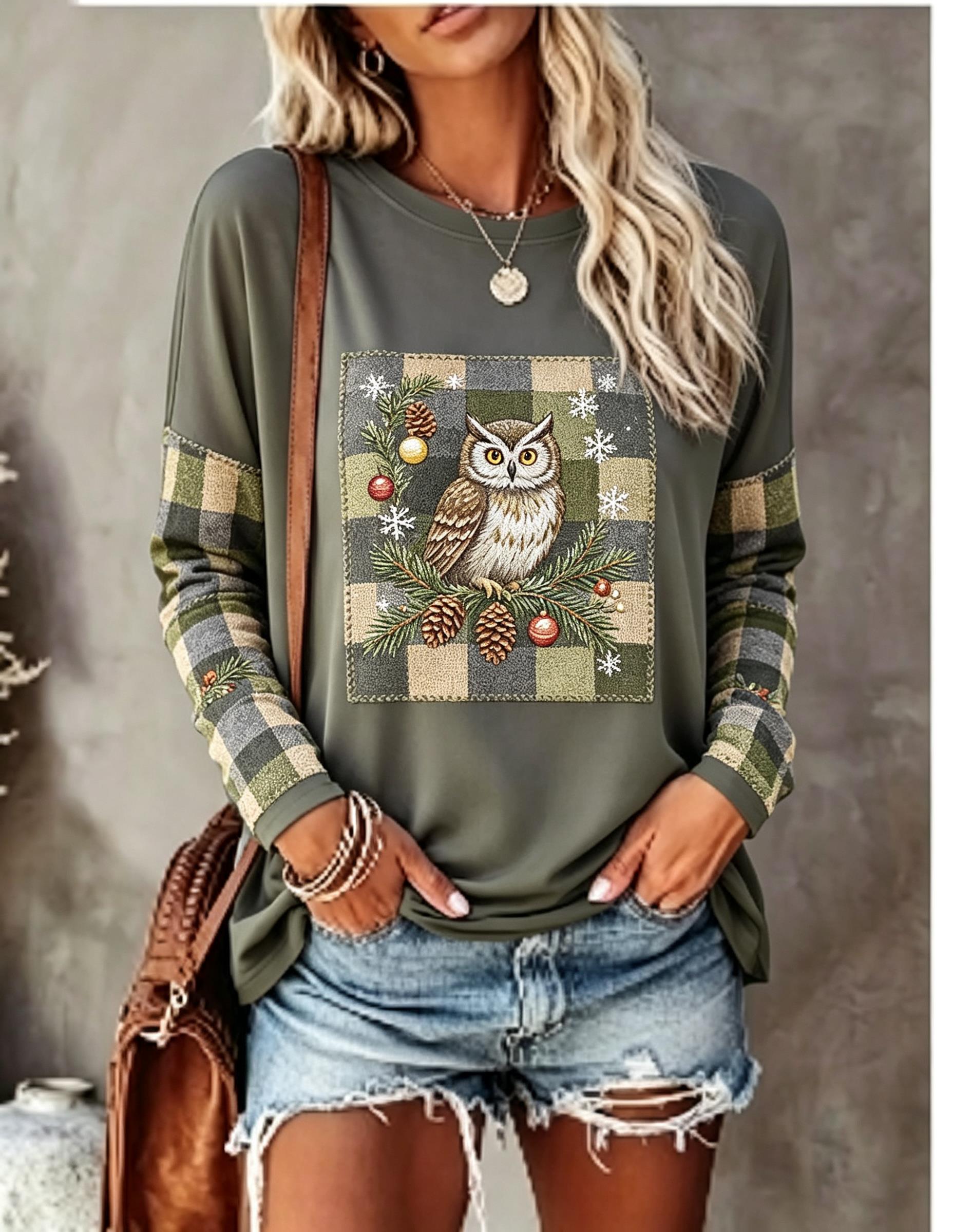 Women Long Sleeve T Shirt Fox  - Winter Clothing For Women recension och pris