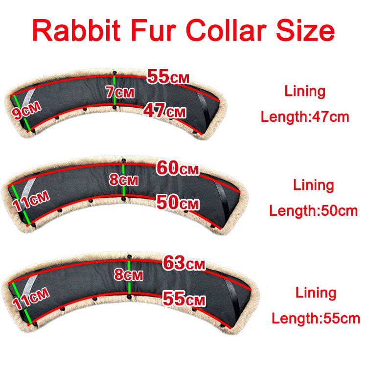 100% Rex Rabbit Fur Collar Men - Winter Clothing Pk recension och pris