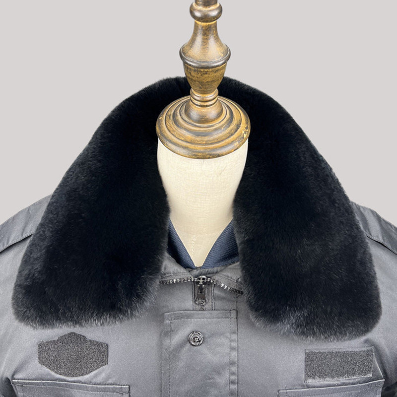 100% Rex Rabbit Fur Collar Men - Winter Clothing Pk recension och pris