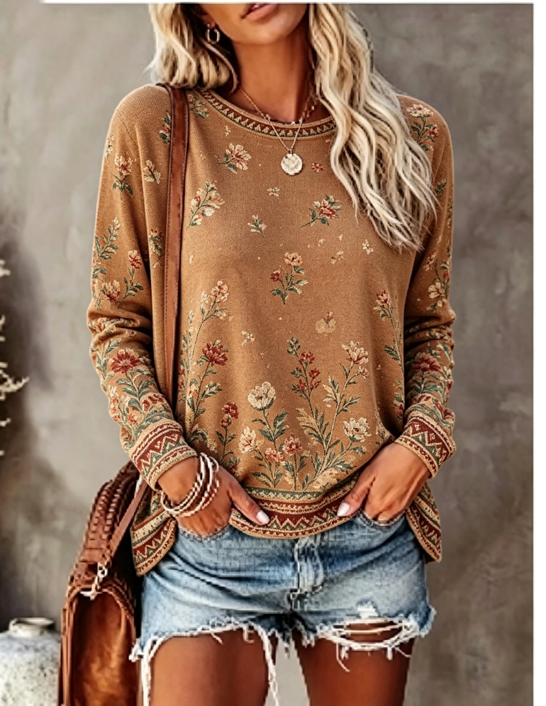 Women Crew Neck Long Sleeve T‑ - Winter Clothing For Women recension och pris