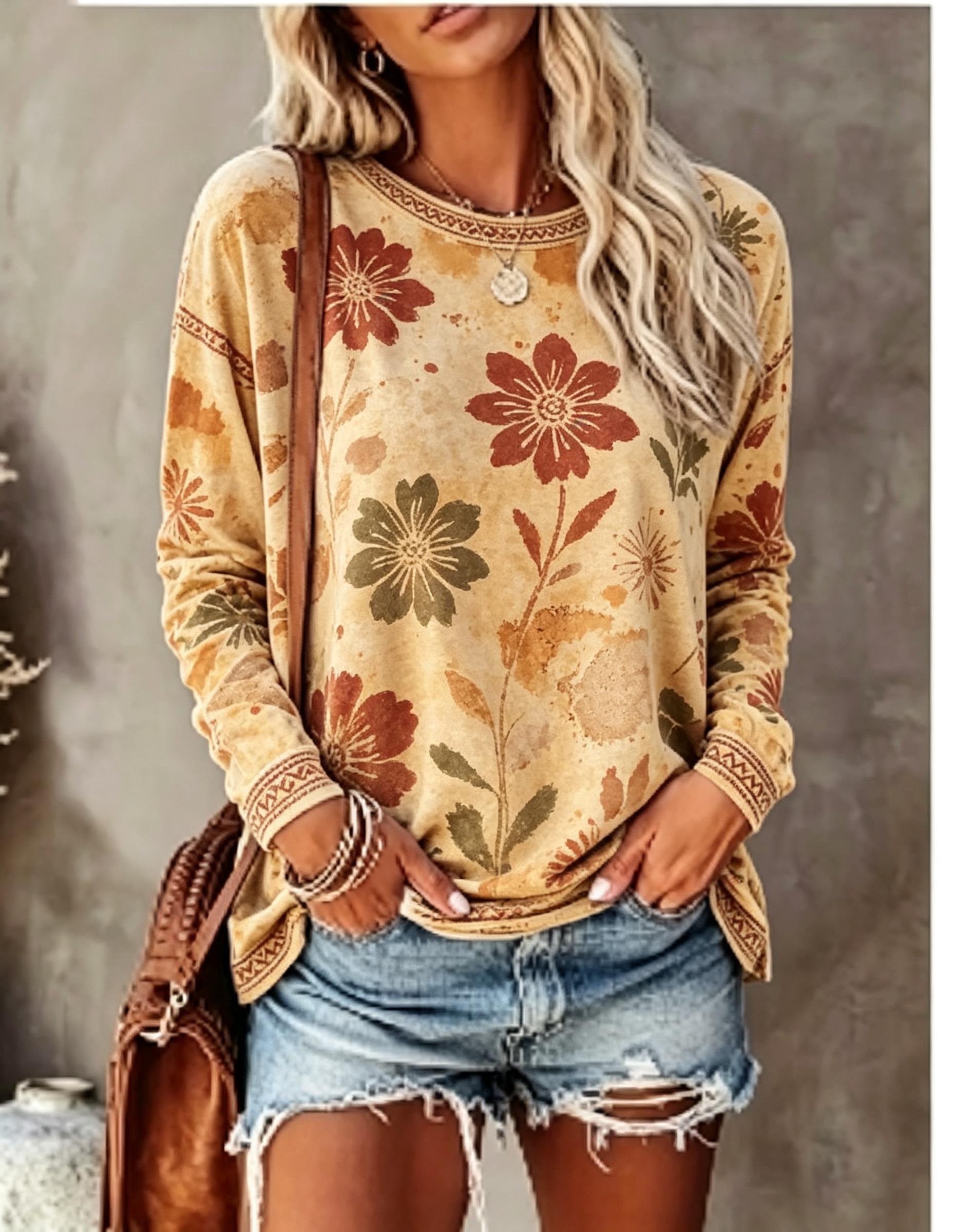 Women Crew Neck Long Sleeve T‑ - Winter Clothing For Women recension och pris