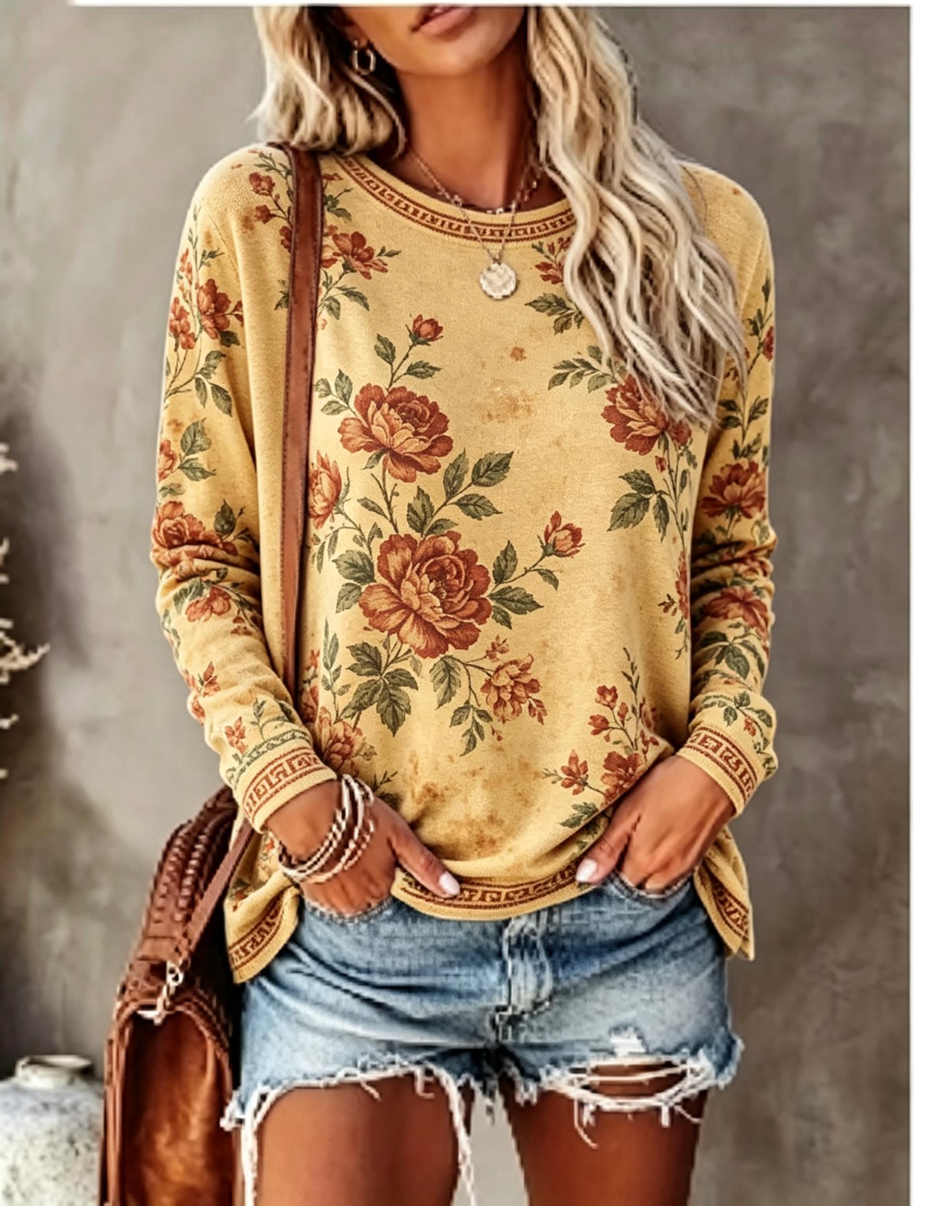 Women Crew Neck Long Sleeve T‑ - Winter Clothing For Women recension och pris